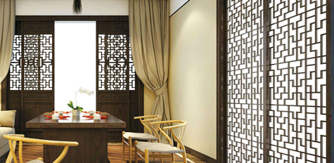 猶抱琵琶半遮面--和藝不銹鋼屏風點亮您的生活